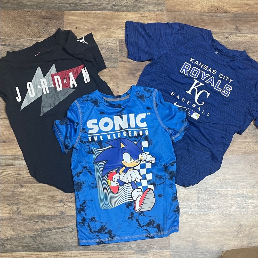 New Mix Sonic Graphic Blue Kids T-Shirt